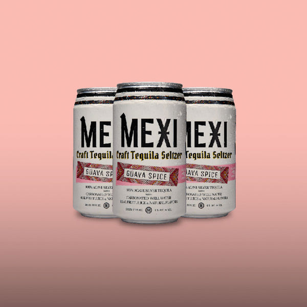 Three Cans of Guava Spice Mexi Seltzer